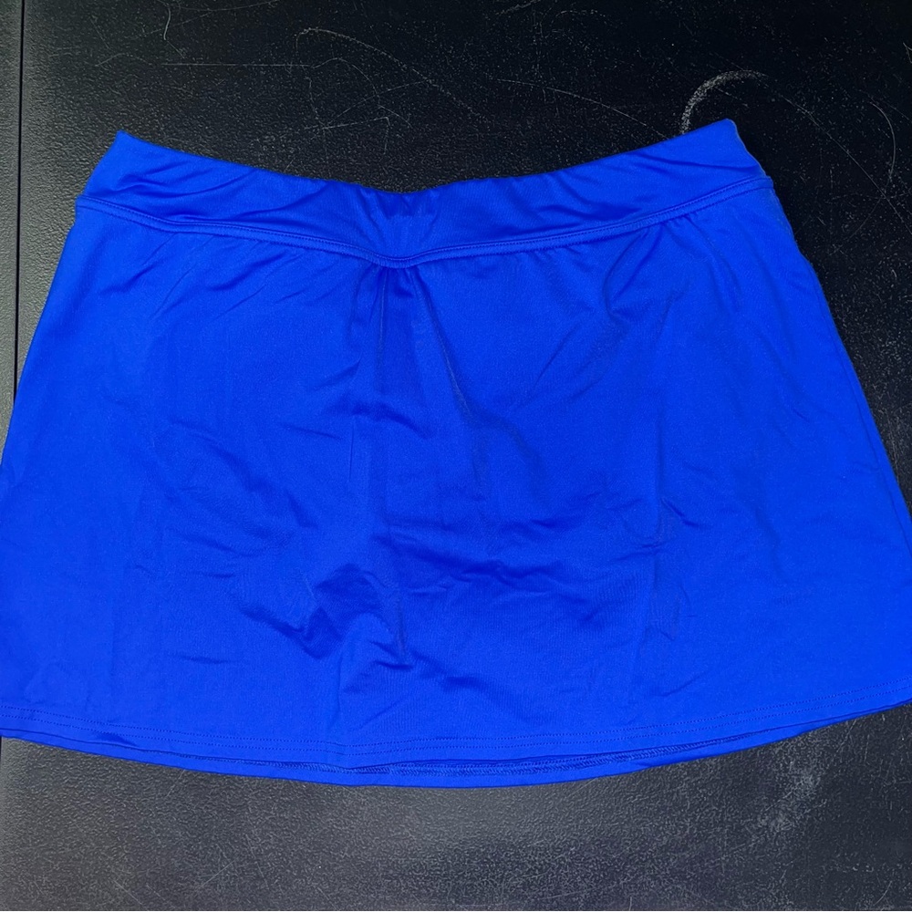 Land’s End blue swim skirt